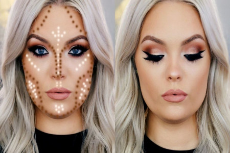 حجم دادن به صورت با تکنیک گریم صورت