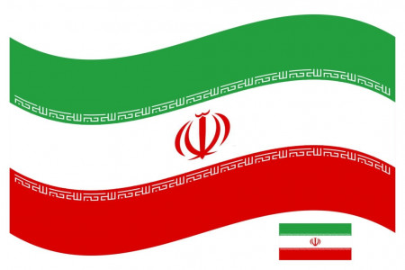 نقاشی پرچم ایران ساده و زیبا برای رنگ آمیزی کودکان