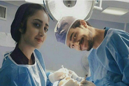 تصویری دردناک از زوج متخصص فوت شده در حادثه کلینیک سینا