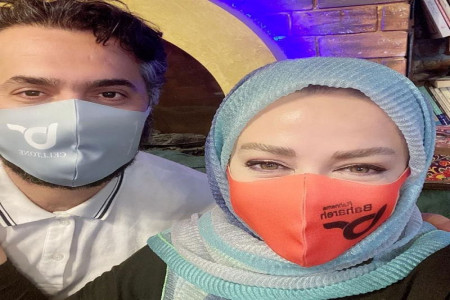 چالش لبخند با ماسک بهاره رهنما در اینستاگرام