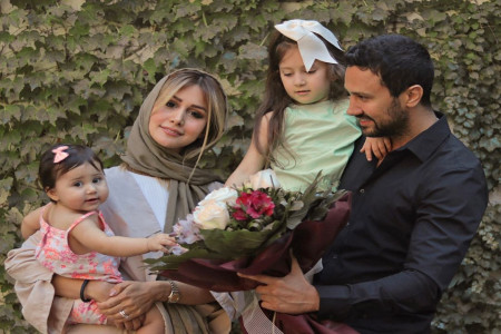 عکس دو نفره و عاشقانه ی شاهرخ استخری و همسرش