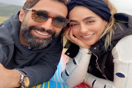 سمانه پاکدل در آغوش همسرش هادی کاظمی !