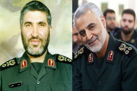 (تصاویر) اشکهای فرزند سردار قاسم سلیمانی