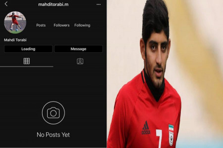 بسته شدن اکانت اینستاگرام مهدی ترابی توسط اینستا