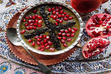 سبزی مخصوص آش عدس و انار شهرکرد چیست ؟ خواص آش عدس و انار