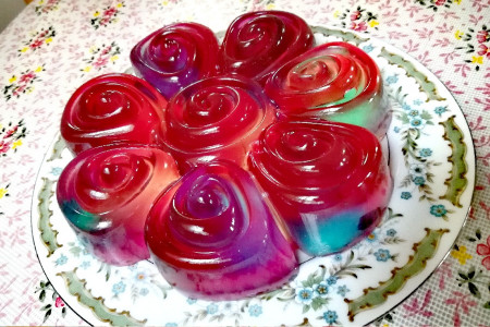 طرز تهیه ژله آبرنگی با ظاهری حیرت انگیز