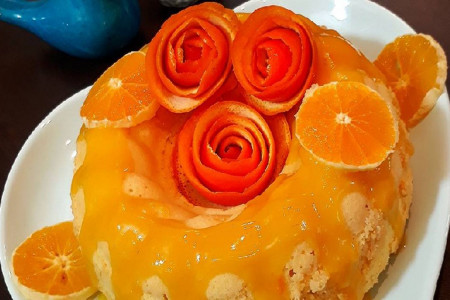 طرز تهیه کیک پرتقال با سس پرتقالی عصرانه ای مقوی و سالم
