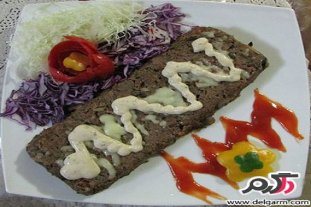 خوراک لذیذ گوشت قالبی
