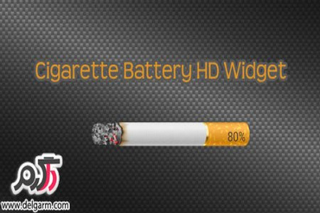 دانلود ویجت نمایش وضعیت باتری Cigarette Battery HD Widget برای اندروید
