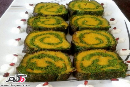 روش تهیه رولت اسفناج و سیب زمینی