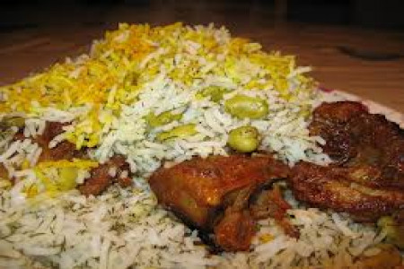 باقلی پلو با ماهیچه