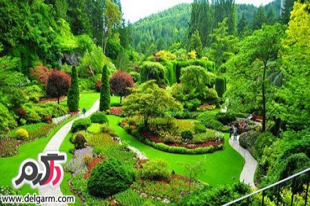 تصاویری از باغ بوچارت همراه با طبیعت باورنکردنی