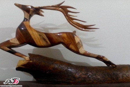 عکس از پیکر تراشی چوبی (با دست)