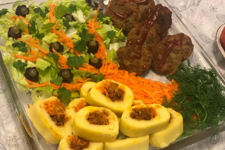 طرز تهیه رولت سیب زمینی خوشمزه
