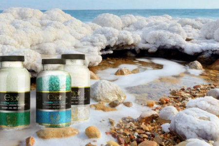 نمک اسپیر : نمک دست و پا اسپیر دانه متوسط مدل Lemon salt وزن 1000 گرم