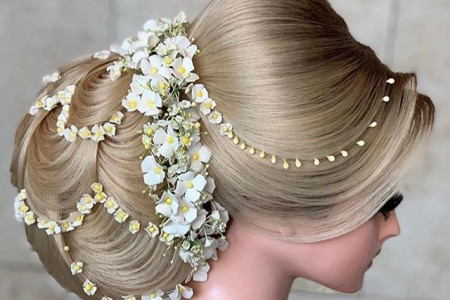 ۵۰مدل موی عروس برای جشن نامزدی با طراحی منحصربفرد ویژه مشکل پسندا
