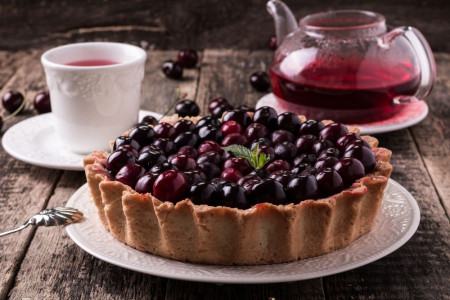 دستور تهیه تارت گیلاس و بادام + تارت گیلاس و شکلات