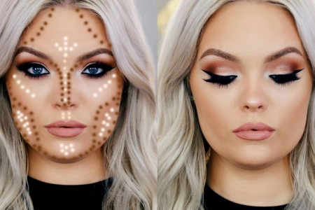 حجم دادن به صورت با تکنیک گریم صورت