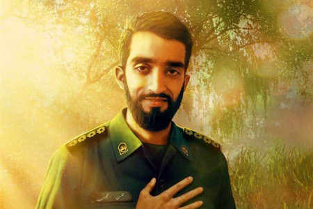 رونمایی از سنگ جدید مزار شهید حججی