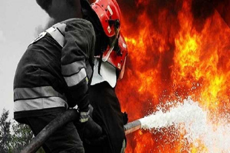 آتش سوزی واگنهای قطار مسافربری در اسلامشهر