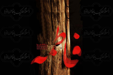 عکس نوشته شهادت حضرت فاطمه (س)