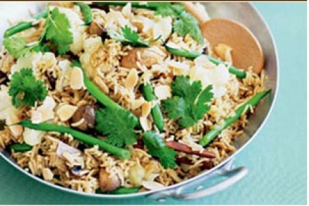 طرز تهیه بریانی سبزیجات