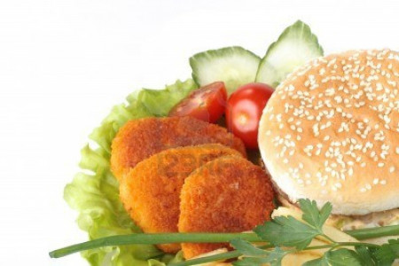 یک همبرگر لذیذ و جدید را امتحان کنید،همبرگر سبزیجات