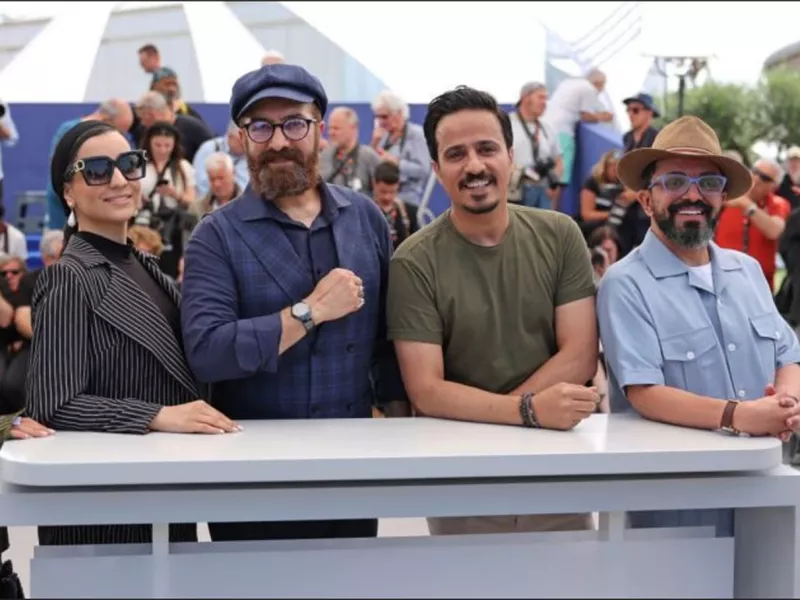 حضور جنجالی بازیگران فیلم آیه‌های زمینی / از مجید صالحی تا .... !