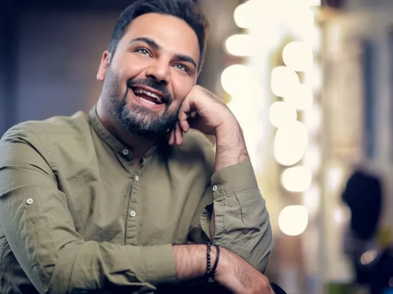 مدل موی جدید احسان علیخانی با ریش سفید !!