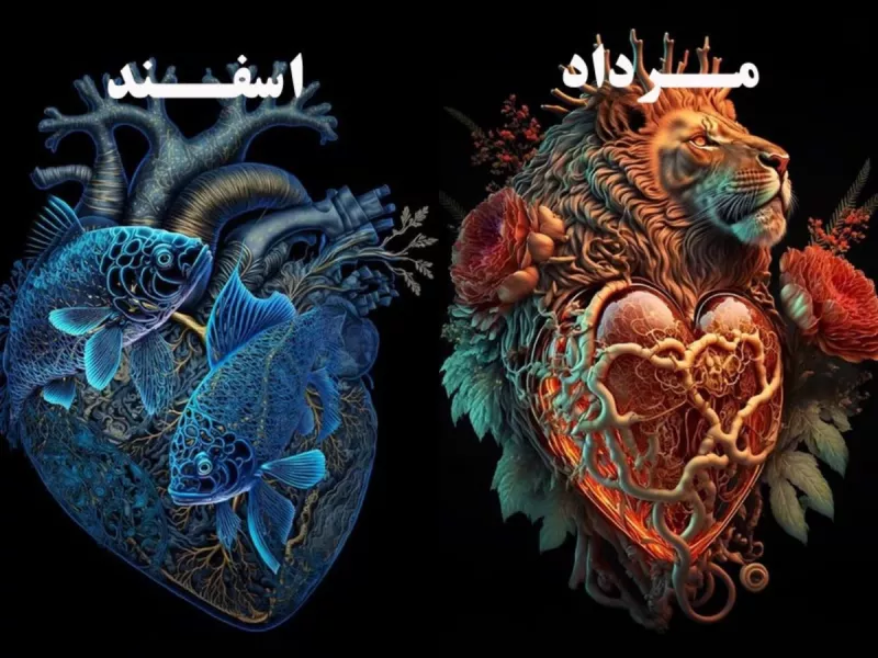 قلب متولدین هر ماه این شکلیه ...