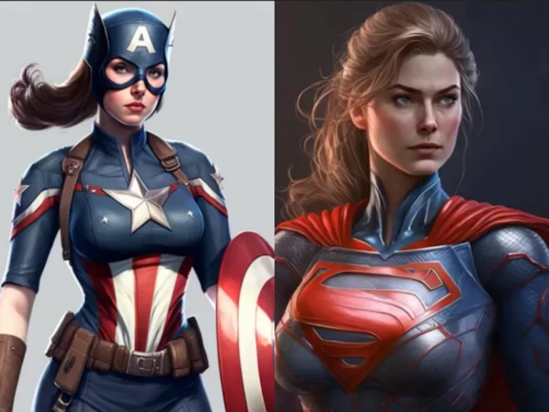 هوش مصنوعی جذاب ترین دختران دنیا را تبدیل به ابرقهرمان کرد !!