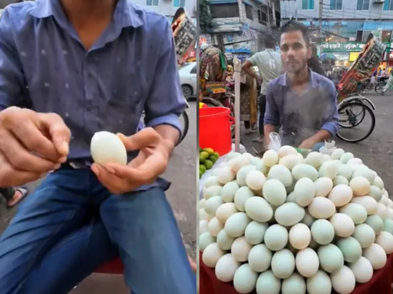هندی ها اینجوری تخم مرغ پوست میگیرن !!
