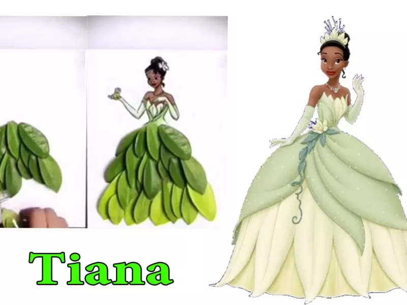 کی میتونه با برگ درخت پرنسس دیزنی بکشه ؟!