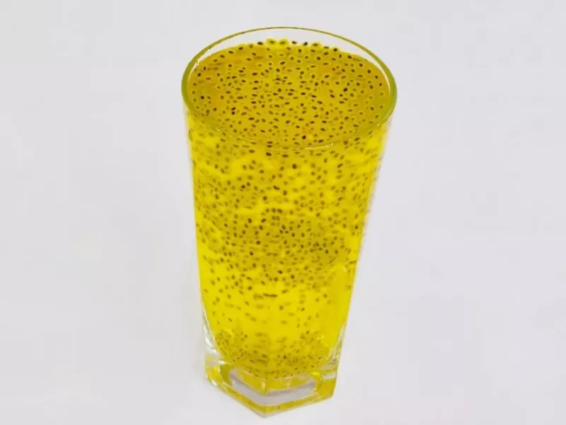 شربت زعفران و تخم شربتی / راز ته نشین نشدن تخم شربتی !