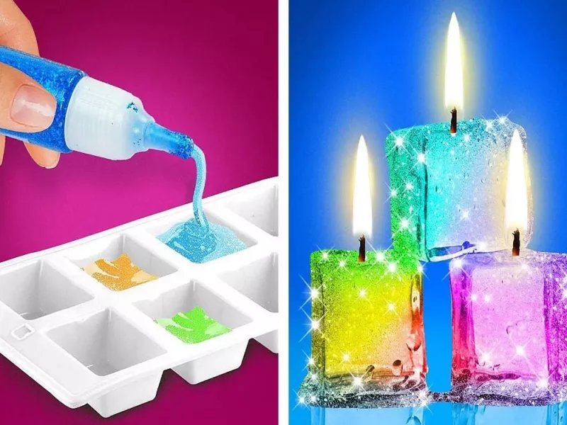 ایده های بسیار آسان برای ساخت شمع های تزیینی و بازاری در خانه !