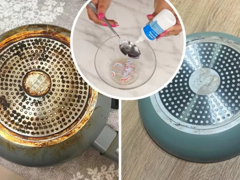 ساده ترین راه برای تمیز کردن تابه سوخته در 5 دقیقه