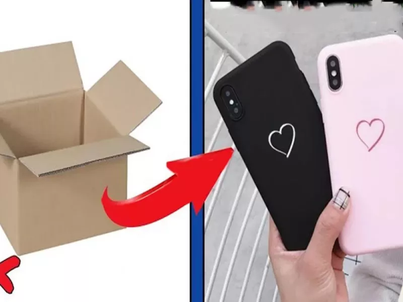 با مقوا قاب گوشی گلیتر درست کن !