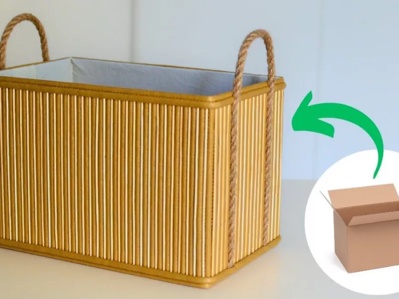 نحوه ساخت سبد رخت چرک محکم و جادار در خانه