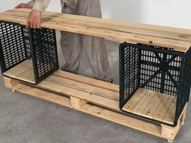 سبدهای میوه پلاستیکی را دور نریز / ایده ساخت دکوری با سبدهای پلاستیکی در خانه