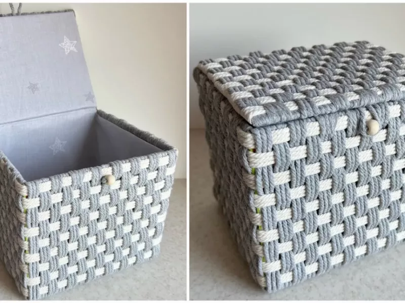 ساخت سبد رخت چرک محکم و جادار در خانه