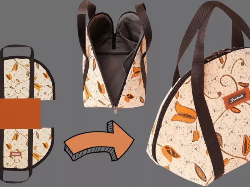 آموزش آسان دوخت کیف پیک نیک و مسافرت در خانه