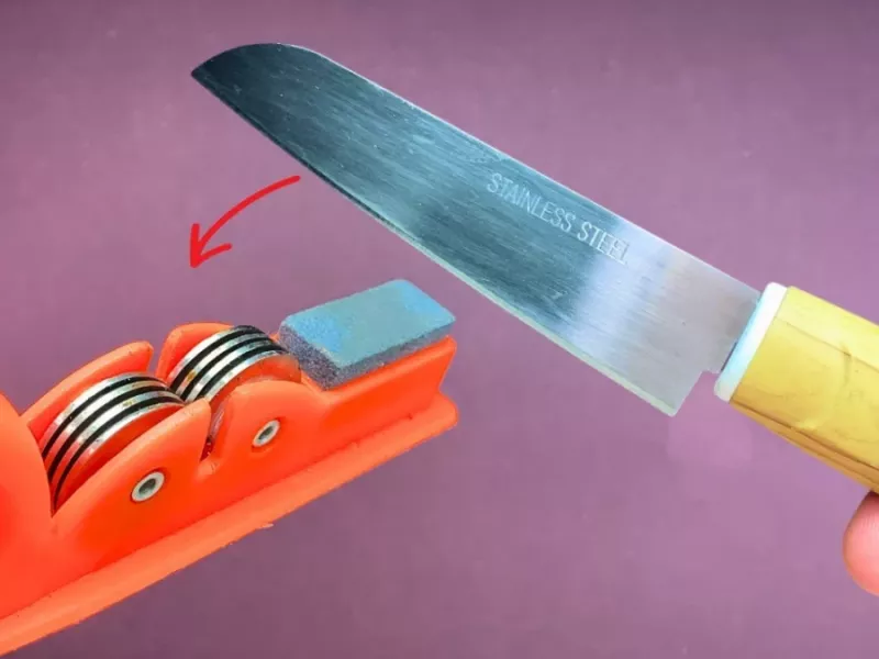 بهترین روش تیز کردن چاقو و ابزار خانه و آشپزخانه مانند روز اول