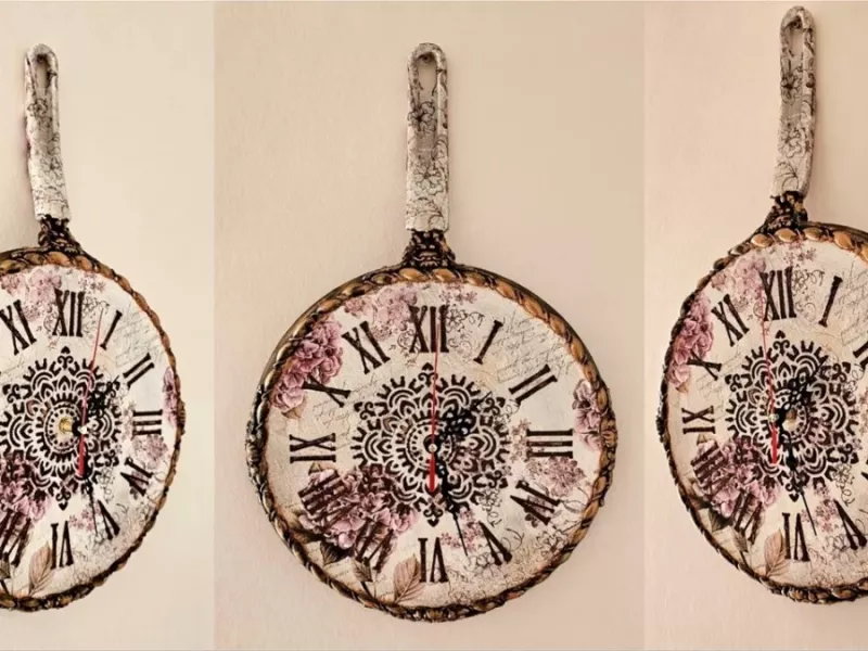 دیگه ماهیتابه های سوخته رو دور نریز / نحوه ساخت ساعت دیواری با ماهیتابه های قدیمی