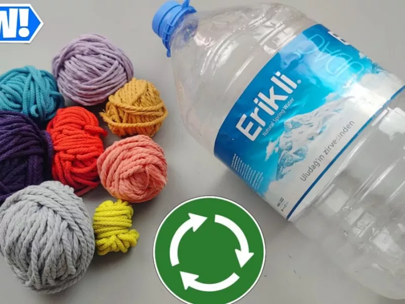 نحوه ساخت سبدهای نظم دهنده با بطری 4 لیتری / ایده بازیافت بطری