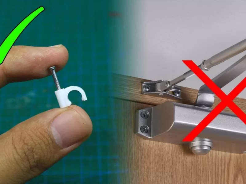 ایده خلاقانه ساخت درب اتوماتیک یا آرام بند فقط با یک عدد میخ