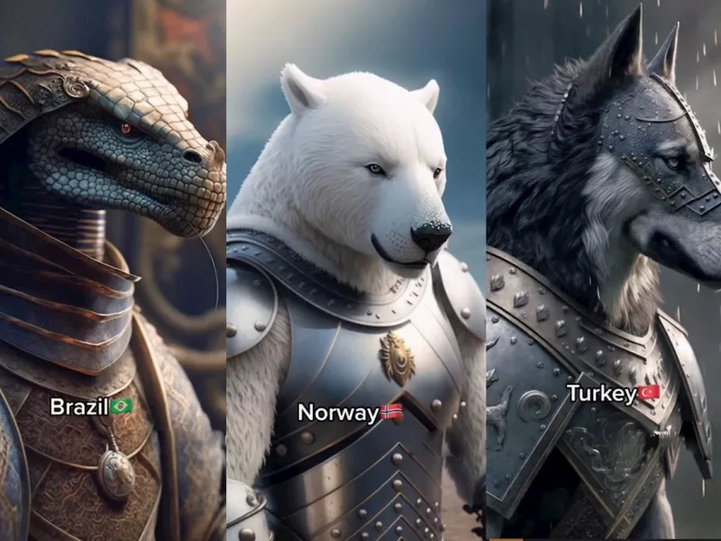 شبیه سازی کشورها به حیوان توسط هوش مصنوعی! (+تصاویر)