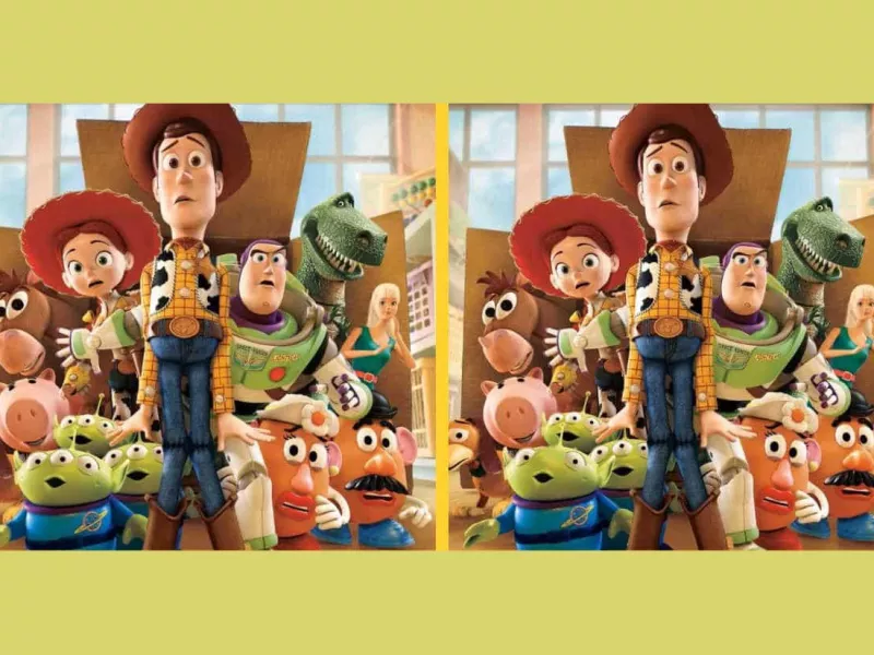 خیلی تیزی اگه 2 تفاوت بین تصاویر Toy Story را پیدا کنی!