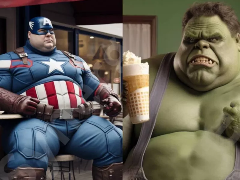 باورتون میشه ابرقهرمانان یه روزی انقدر چاق بشن ؟ً!