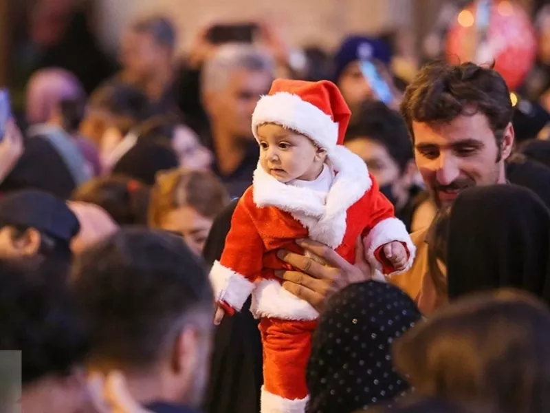 حال و هوای کلیسای وانک اصفهان در شب کریسمس (+تصاویر)