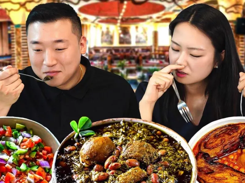 ببینید/ واکنش خارجی ها به غذای ایرانی